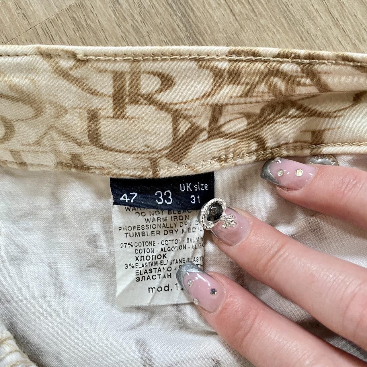 Trussardi Trussardi Y2K monogram logo jeans Size 28" / US 6 / IT 42 - 8 Thumbnail