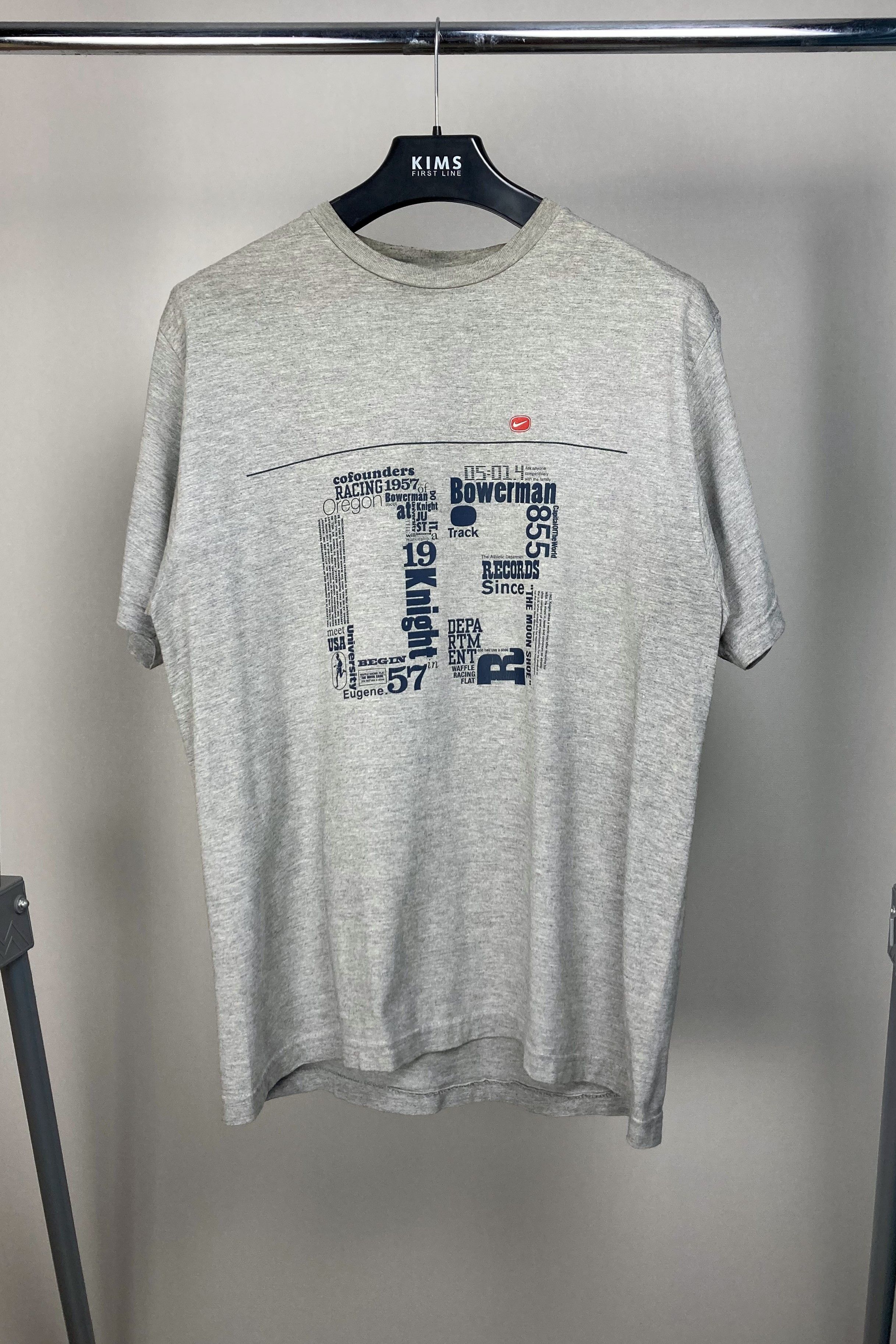 Nike Nike #03 Y2K Silver Tab Gray Crewneck Vintage T Shirt Size US L / EU 52-54 / 3 - 1 Thumbnail