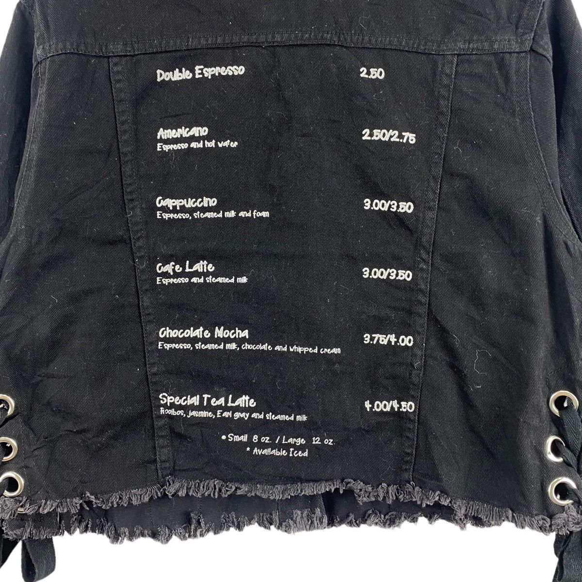 Forever 21 FOREVER21 Bondage Punk Coffee Types Print Black Denim Jeans Size M / US 6-8 / IT 42-44 - 5 Thumbnail