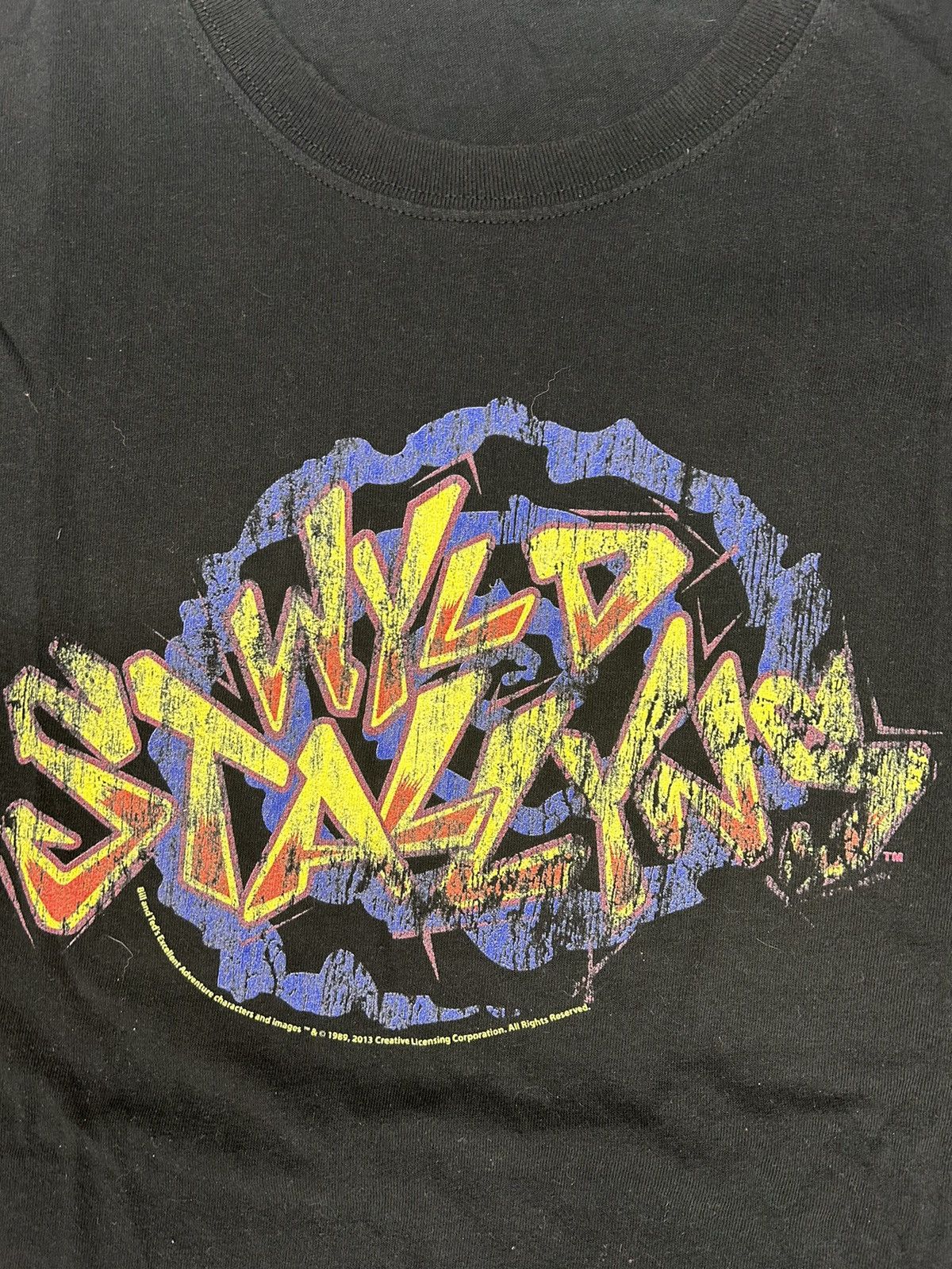 Band Tees Crazy Vintage 90s Bill & Ted Wild Stallyn Black Band T-Shirt Size US XXL / EU 58 / 5 - 2 Thumbnail