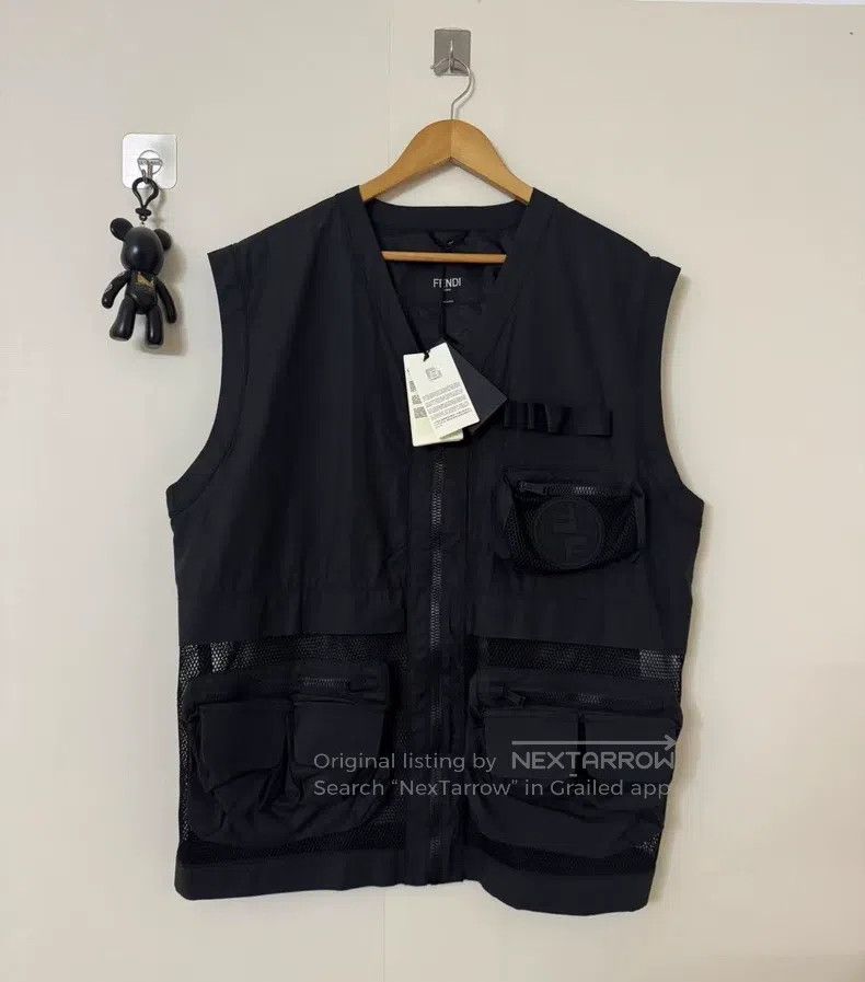 Fendi Fendi Multi-Pocket Zippered Tactical Vest Size US M / EU 48-50 / 2 - 1 Thumbnail