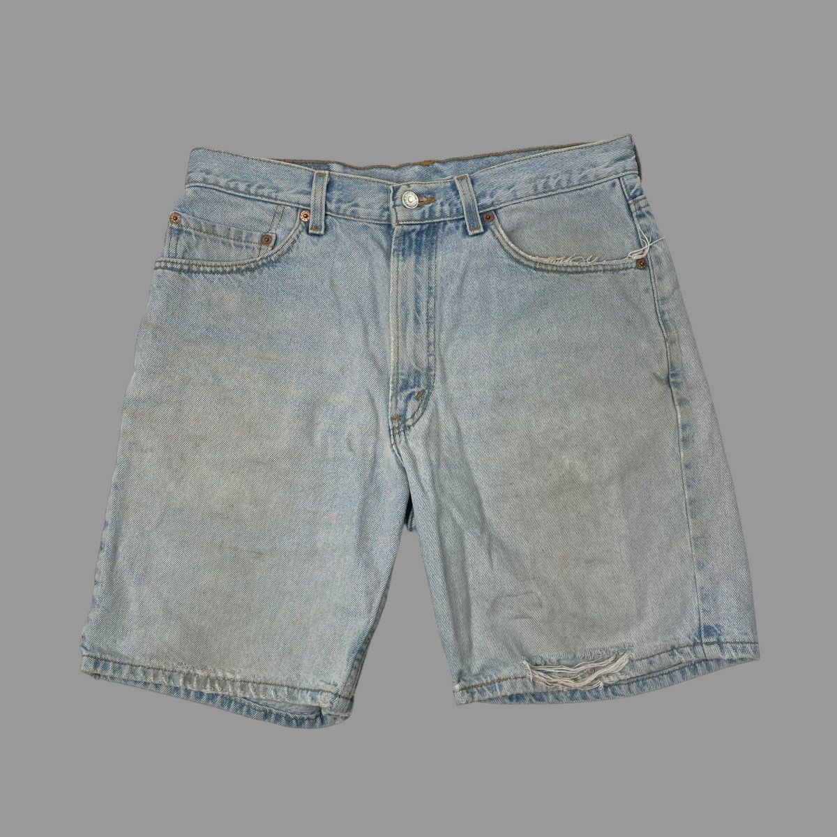 Levi's × Vintage Vintage 90s Levi’s faded thrashed 550 denim jeans Size US 32 / EU 48 - 2 Thumbnail