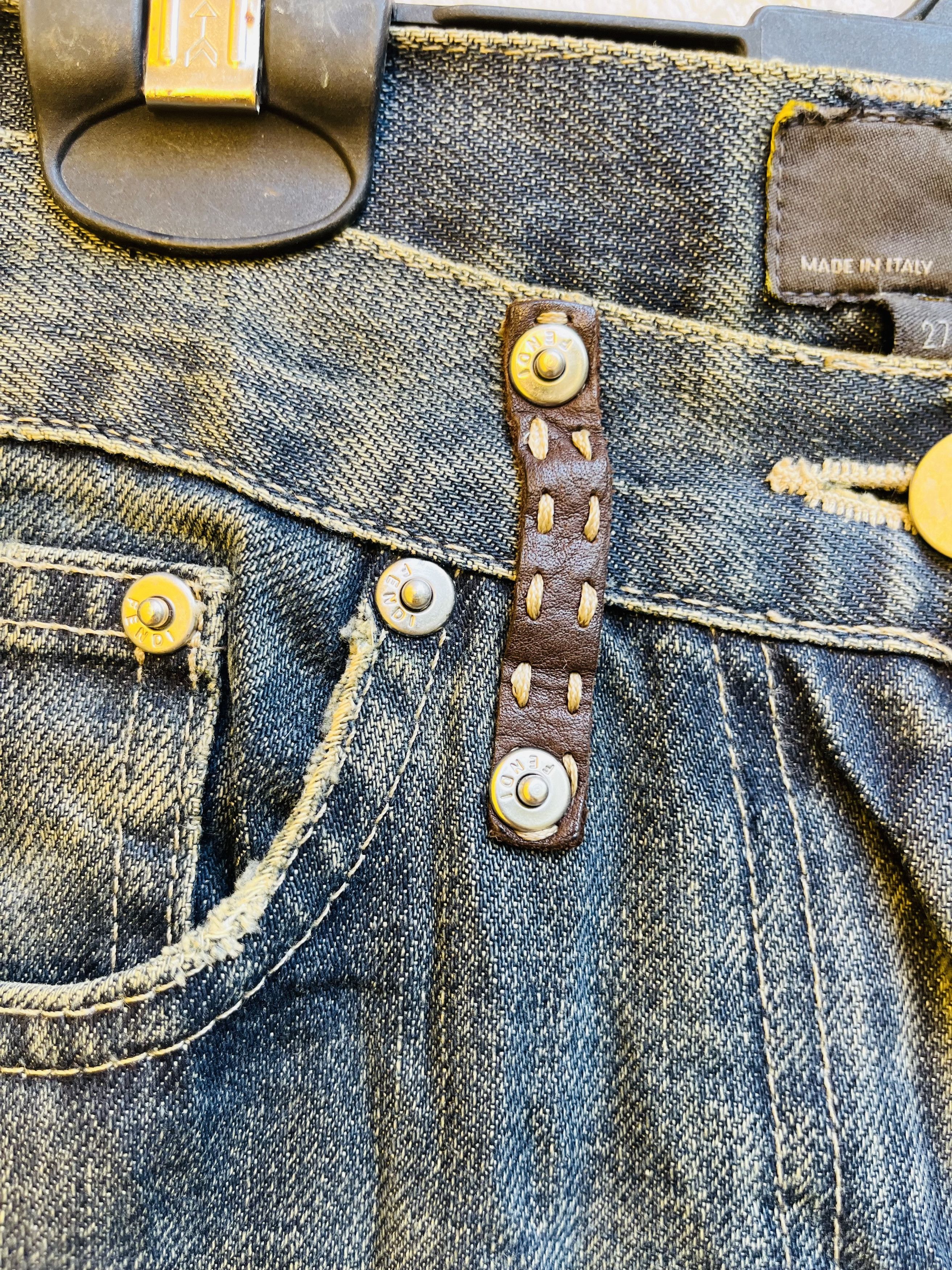 Fendi Vintage Fendi Distressed Designer Fashion Style Size US 30 / EU 46 - 6 Thumbnail