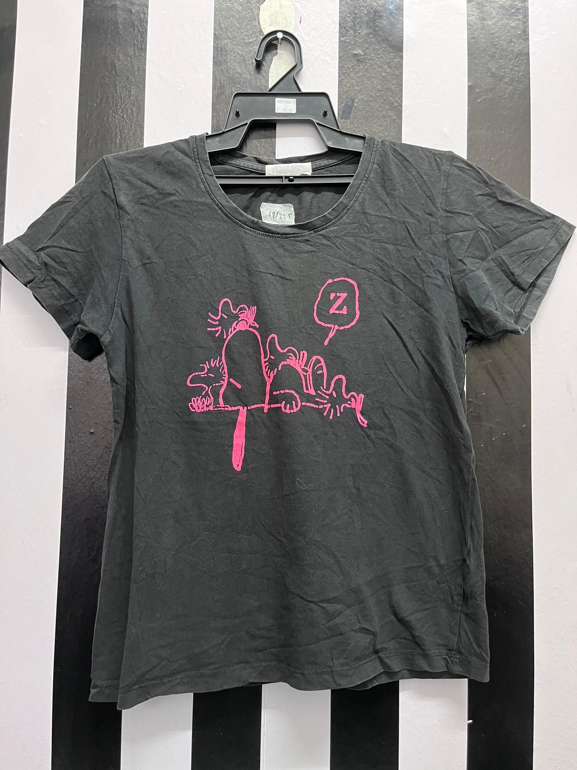 Peanuts Peanuts Shirt Womens Black Snoopy Graphic Tee Size S / US 4 / IT 40 - 1 Thumbnail