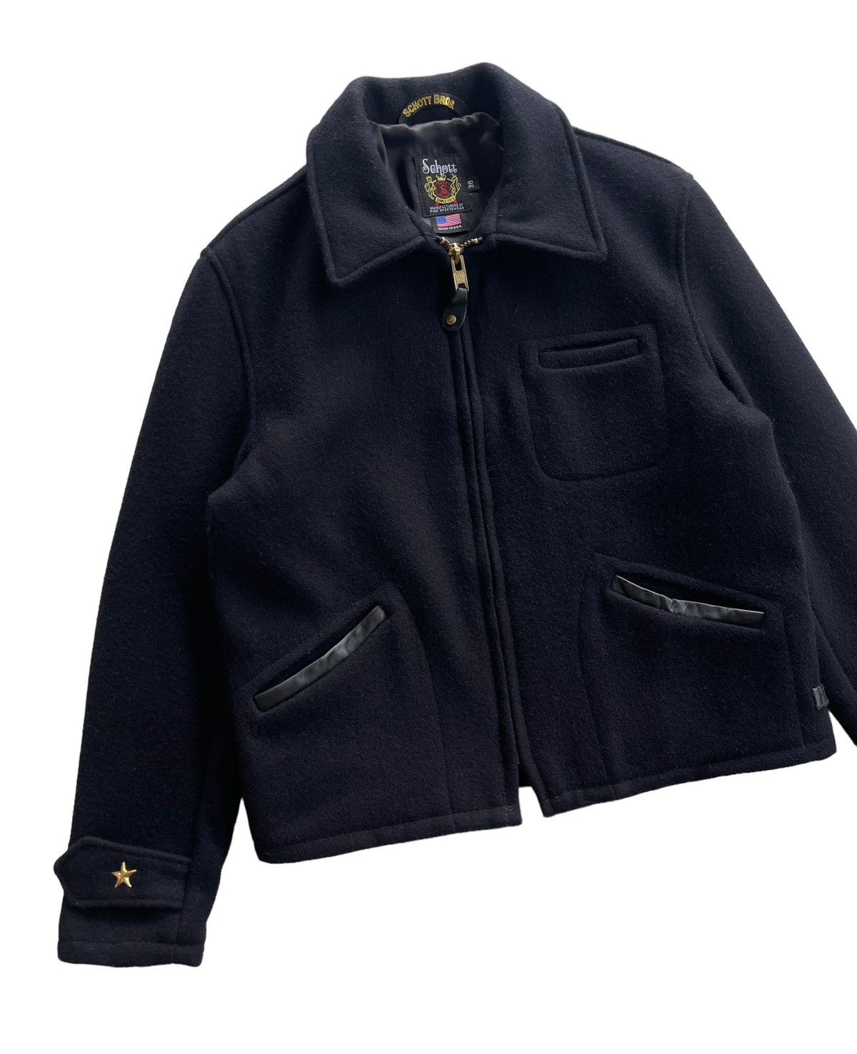Schott Vintage Schott 716 Wool CPO Jacket Size US S / EU 44-46 / 1 - 5 Thumbnail