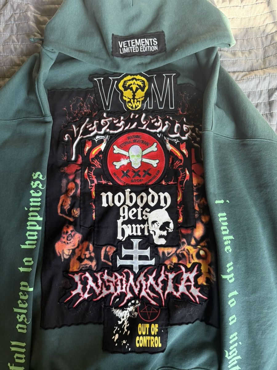 Vetements Vetements Metal Patch Hoodie Size US M / EU 48-50 / 2 - 2 Thumbnail