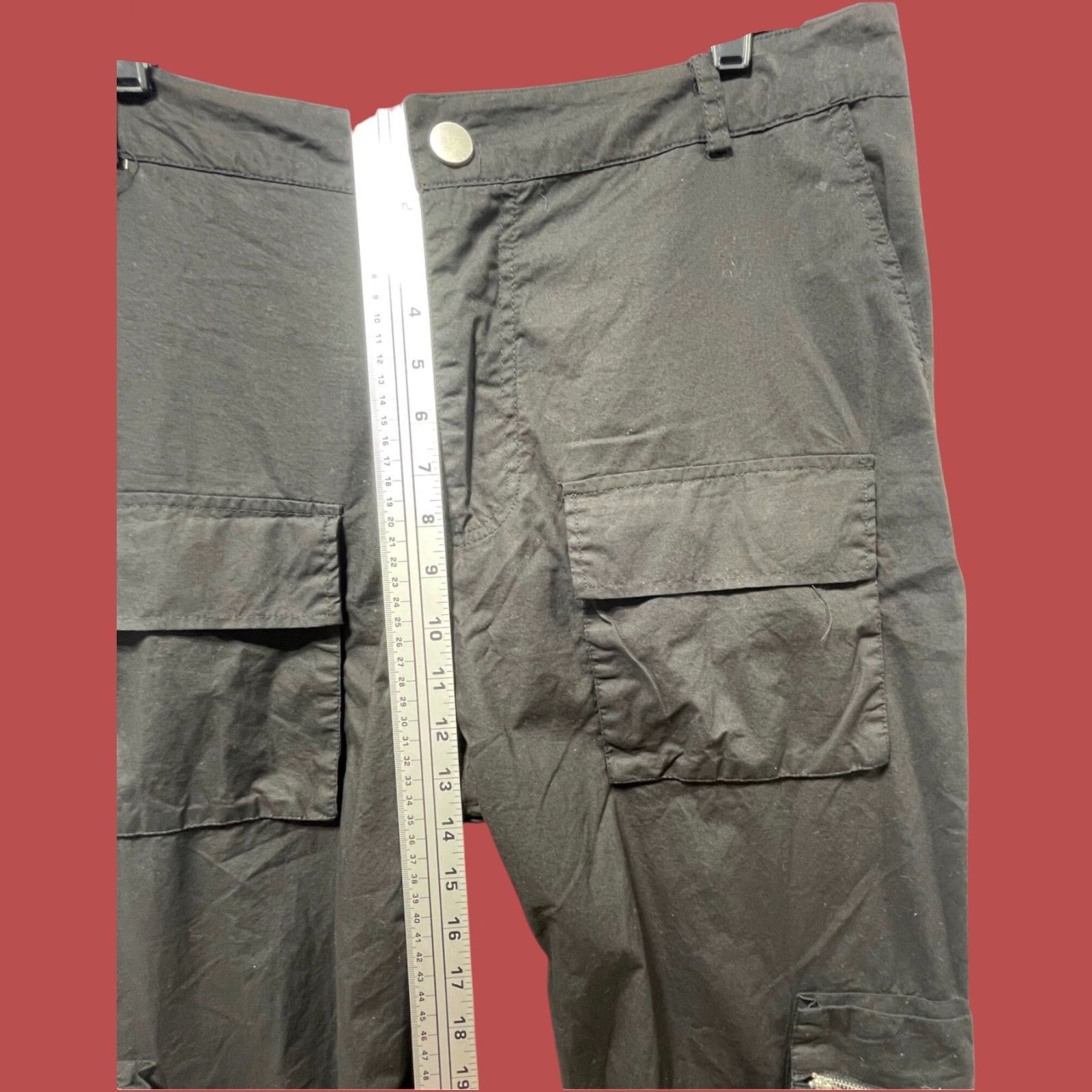 Other Rue + - Women's Cozy Cargo Jogger Pants With Multi Pockets - Size 36" / US 14 / IT 50 - 5 Thumbnail