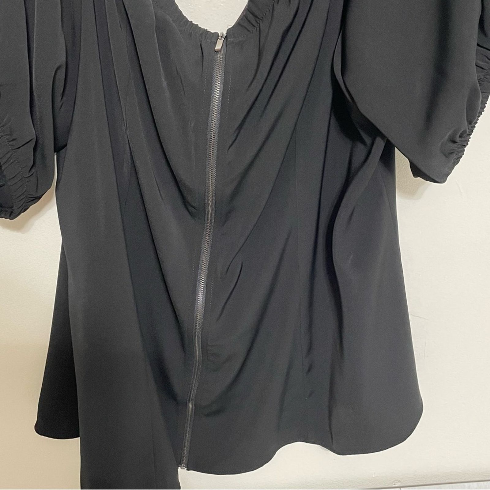 Other City Chic Black Off Shoulder Blouse Puff Sleeves XXL 24 NWT Size 4XL / US 24-26 - 10 Thumbnail