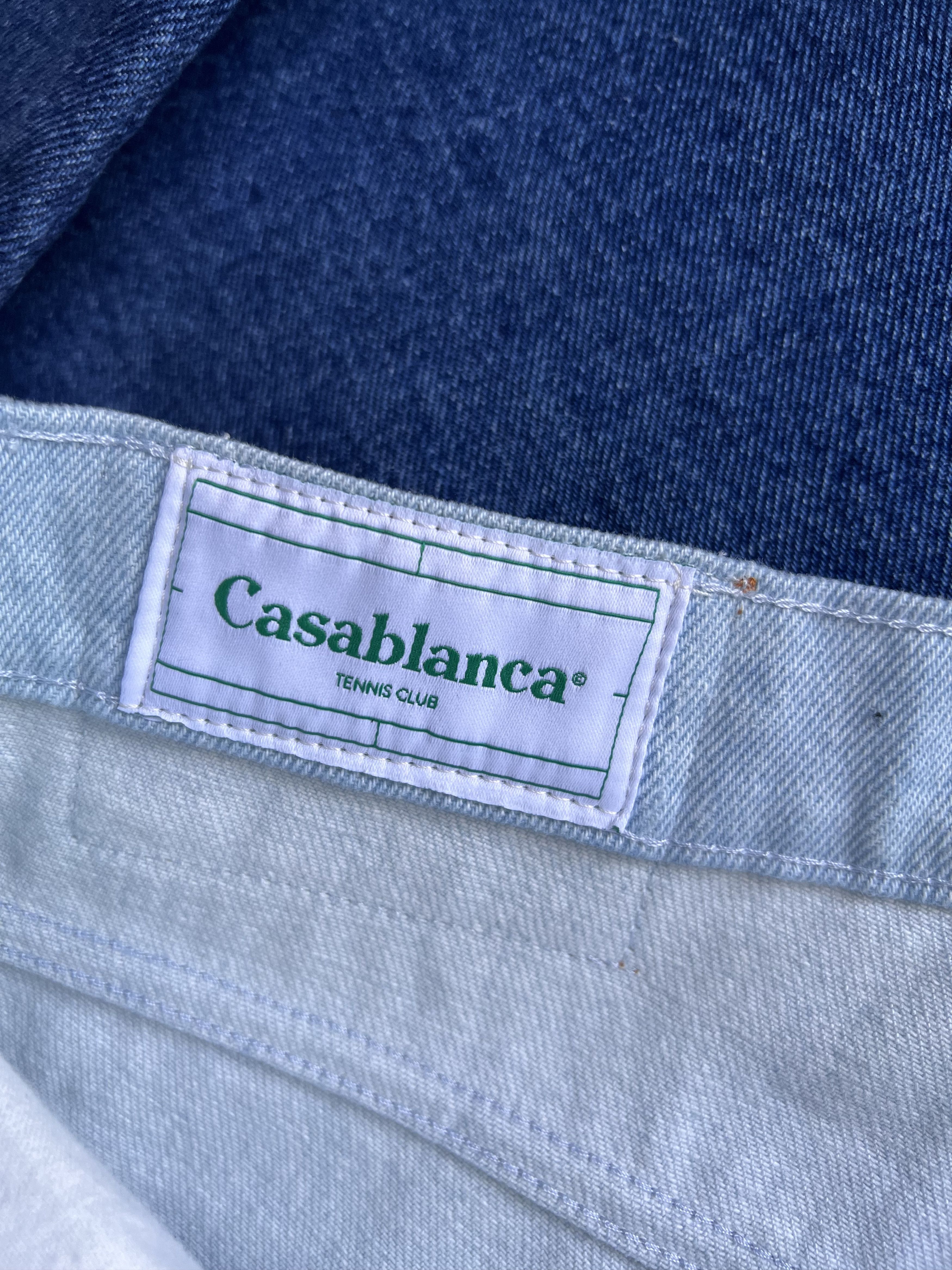 Casablanca Casablanca Gradient Floral Embroidery Denim Jeans Size US 30 / EU 46 - 8 Thumbnail