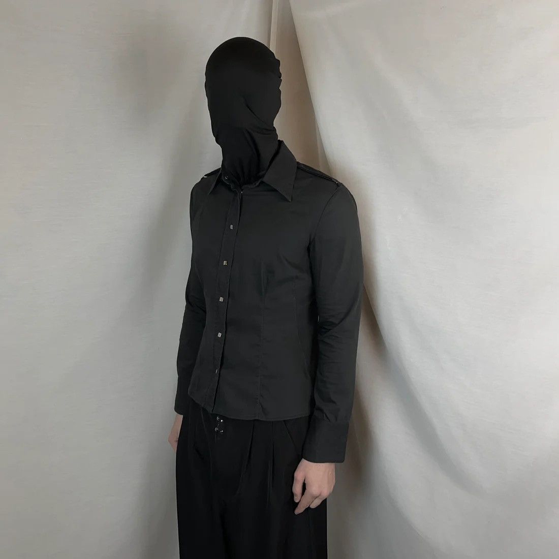 Gucci Gucci by Tom Ford Shoulder Strap Snap Shirt - 90s Size US XS / EU 42 / 0 - 2 Thumbnail