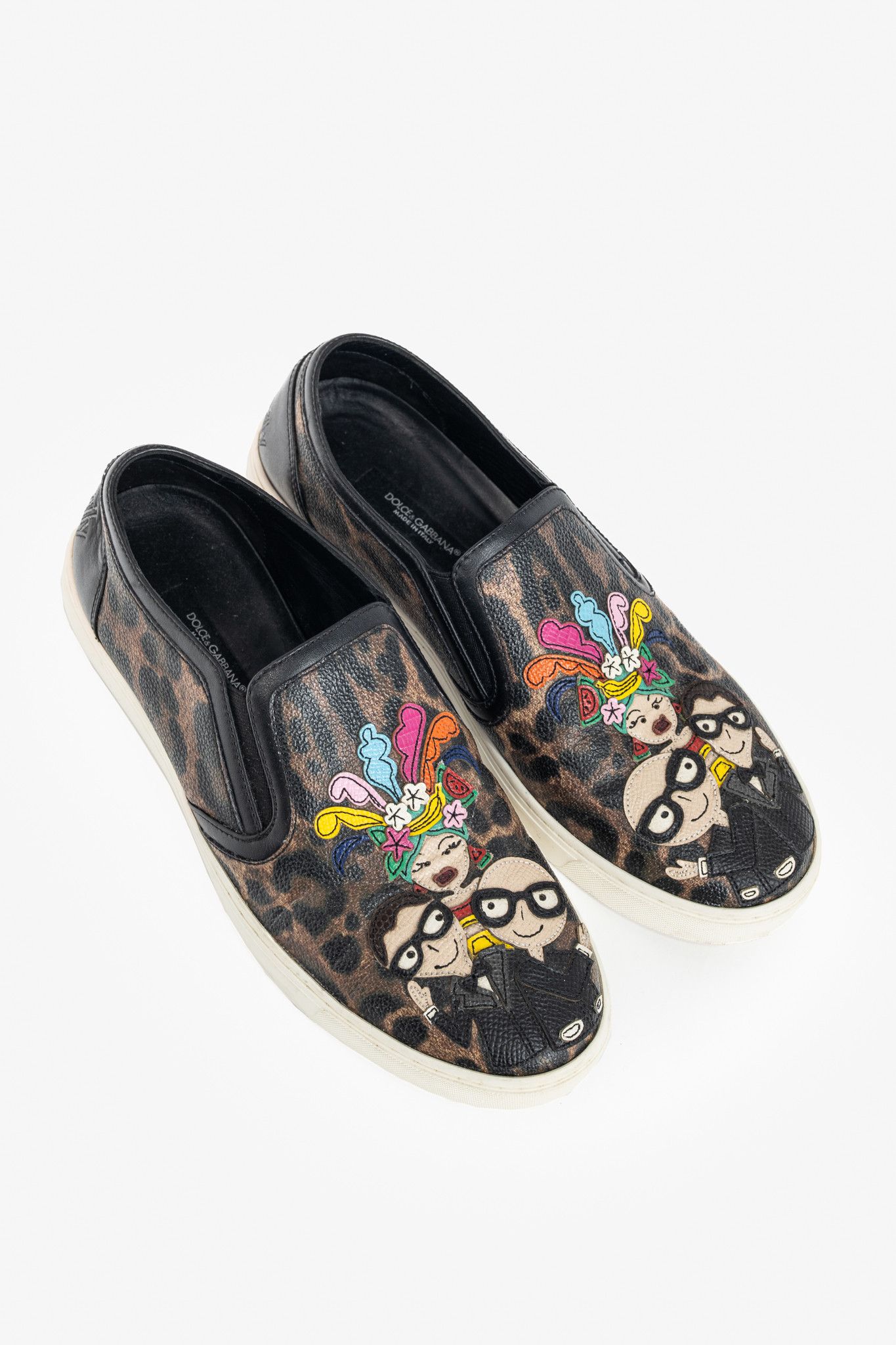 Dolce & Gabbana DG Family Leopard Slip-On Sneakers