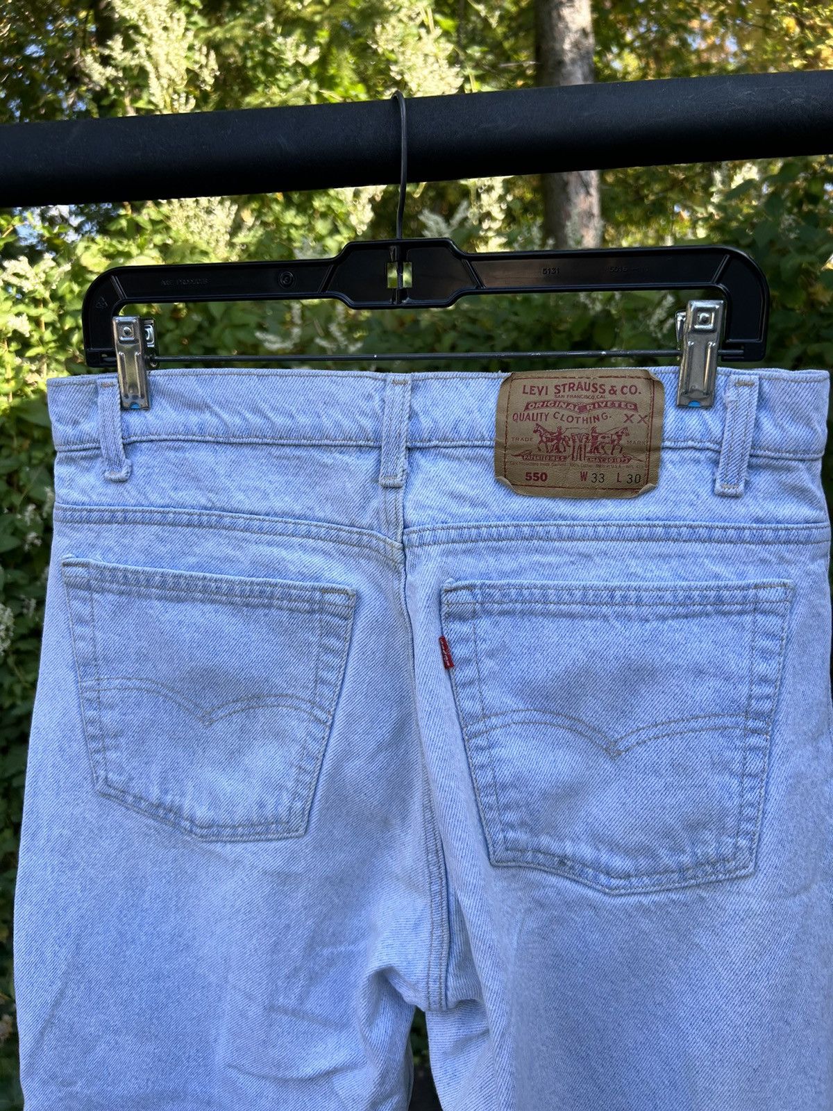 Levi's × Vintage Vintage Levis 550 Faded Light Wash Made In USA RARE Size US 30 / EU 46 - 2 Thumbnail