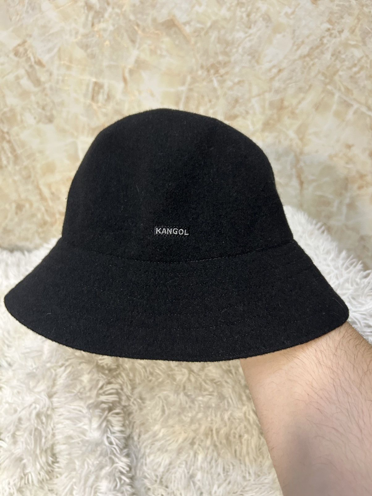 Kangol Vintage Kangol Wool Nissa Bucket Hat Rare Rap Hip Hop Black Size ONE SIZE - 2 Thumbnail