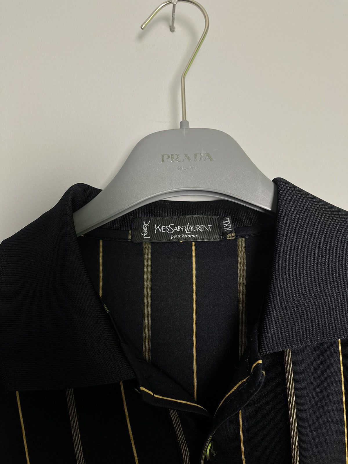 Yves Saint Laurent Vintage yves saint laurent silk polo tshirt Size US XL / EU 56 / 4 - 4 Thumbnail