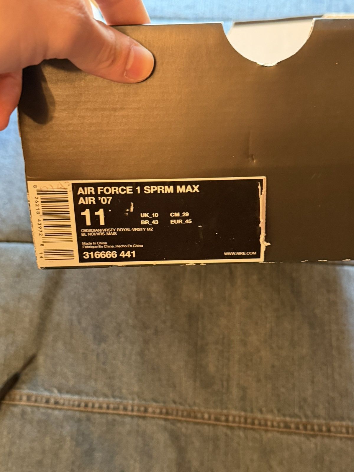 Nike Nike air force one SPRM max 07’ Size US 11 / EU 44 - 6 Thumbnail