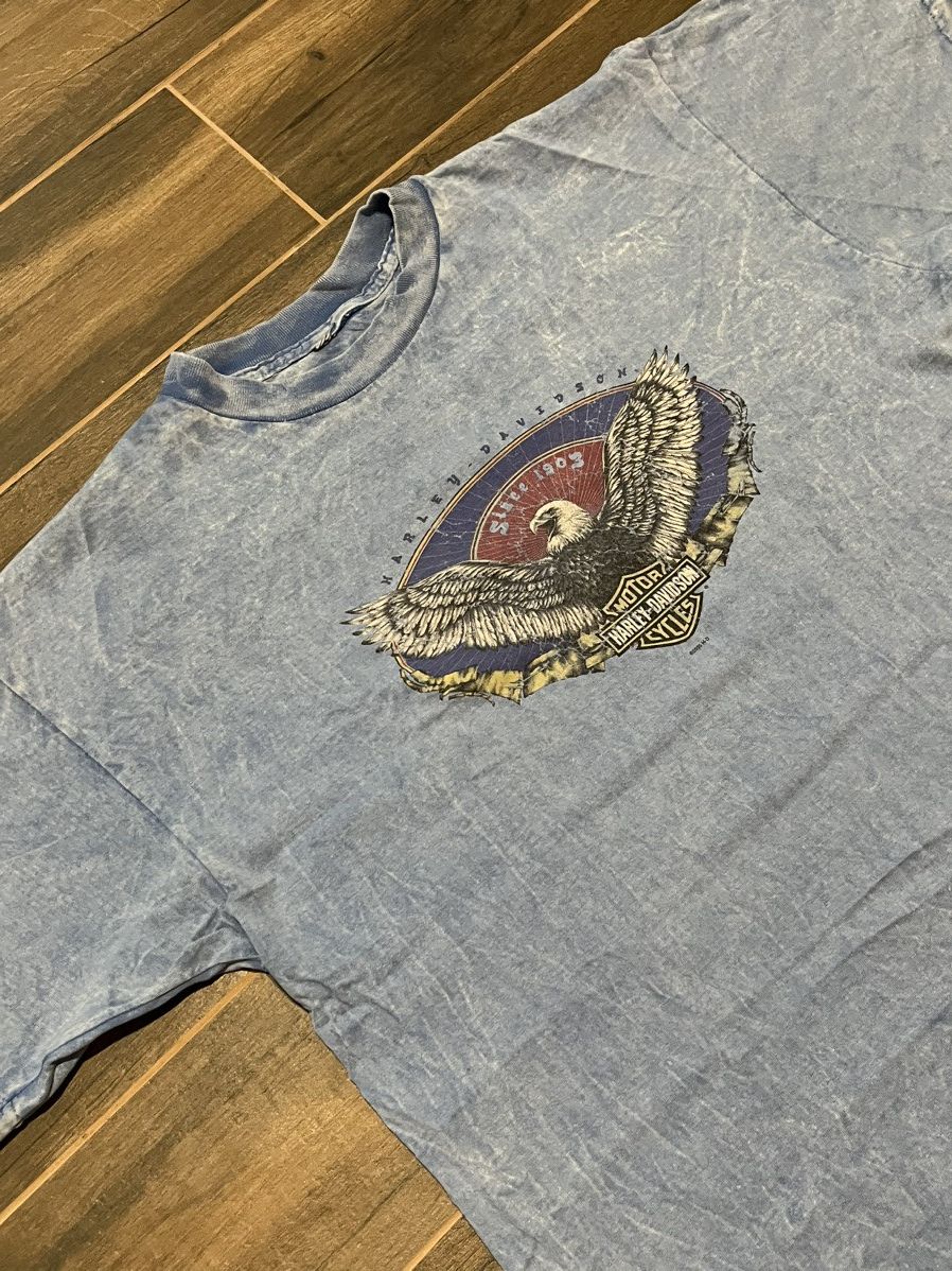 Harley Davidson × Vintage Vintage 90’s Harley Davidson Portugal T Shirt Size US XL / EU 56 / 4 - 2 Thumbnail