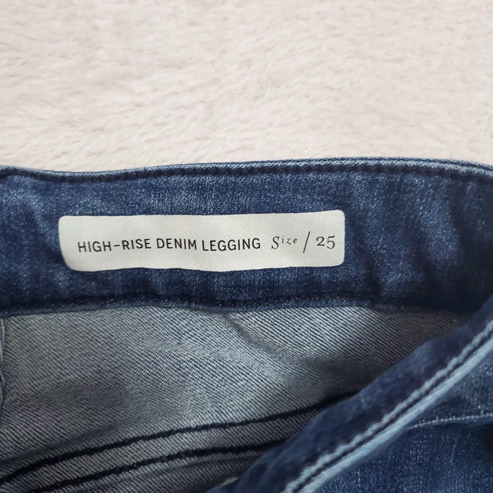 Vintage Pilcro and the Letterpress Jeans Women 25 Blue High Rise Denim Legging Stretch Skinny Slim 5-Pocket Size 42" / US 20 - 3 Thumbnail