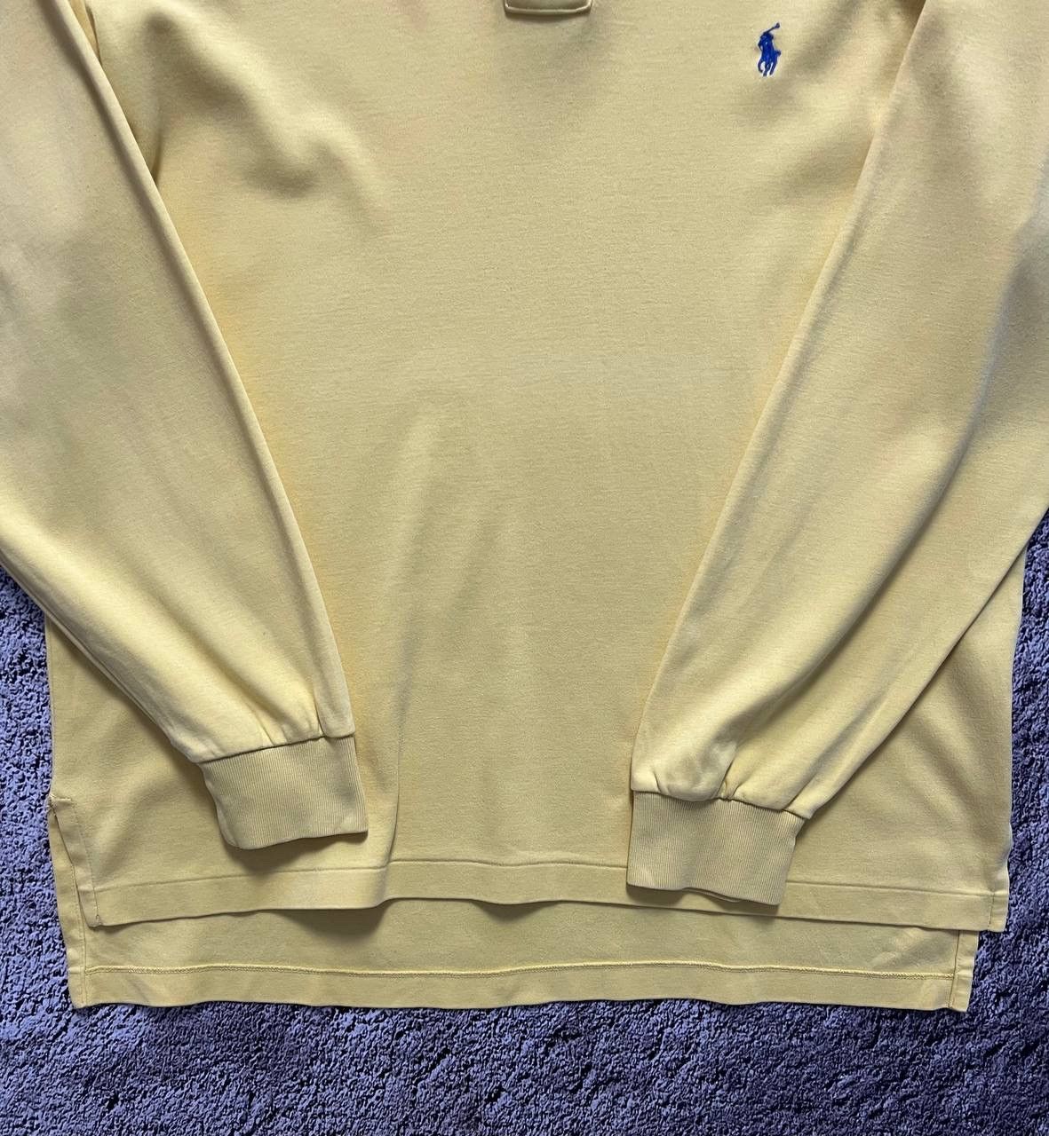 Polo Ralph Lauren × Vintage Polo by Ralph Lauren Shirt Mens Yellow Long Sleeve Golf Size US L / EU 52-54 / 3 - 6 Thumbnail