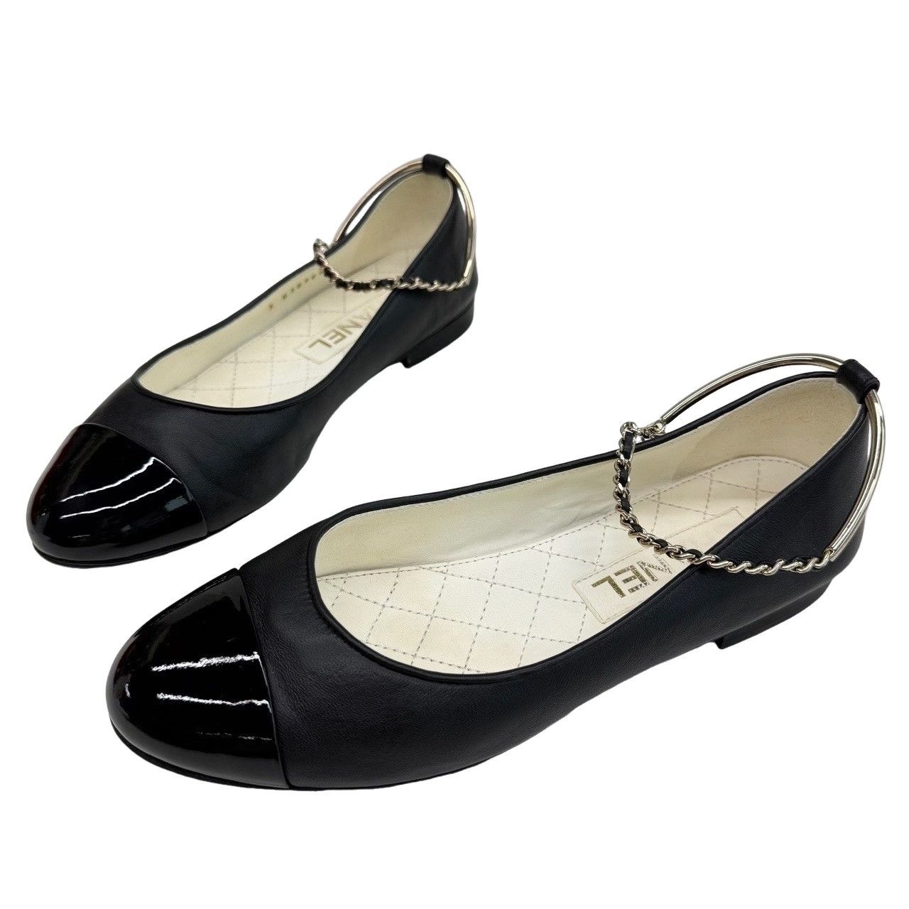 Chanel Chanel Chain Detail Ballet Flats Size 36.5 Size US 6.5 / IT 36.5 - 1 Thumbnail