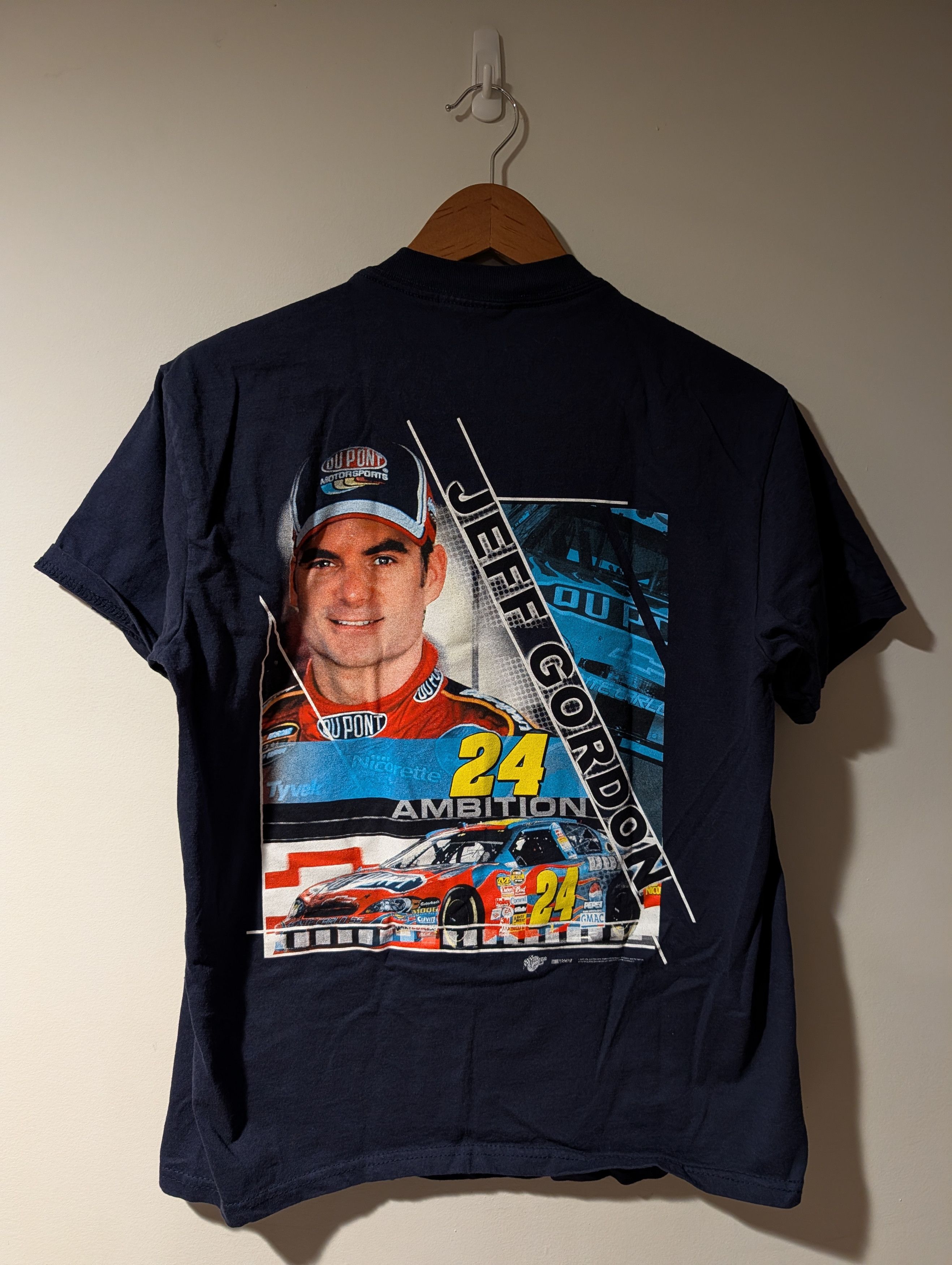 NASCAR Vtg Jeff Gordon NASCAR Racing Graphic T-Shirt #24 Dupont 90s Size US M / EU 48-50 / 2 - 1 Thumbnail