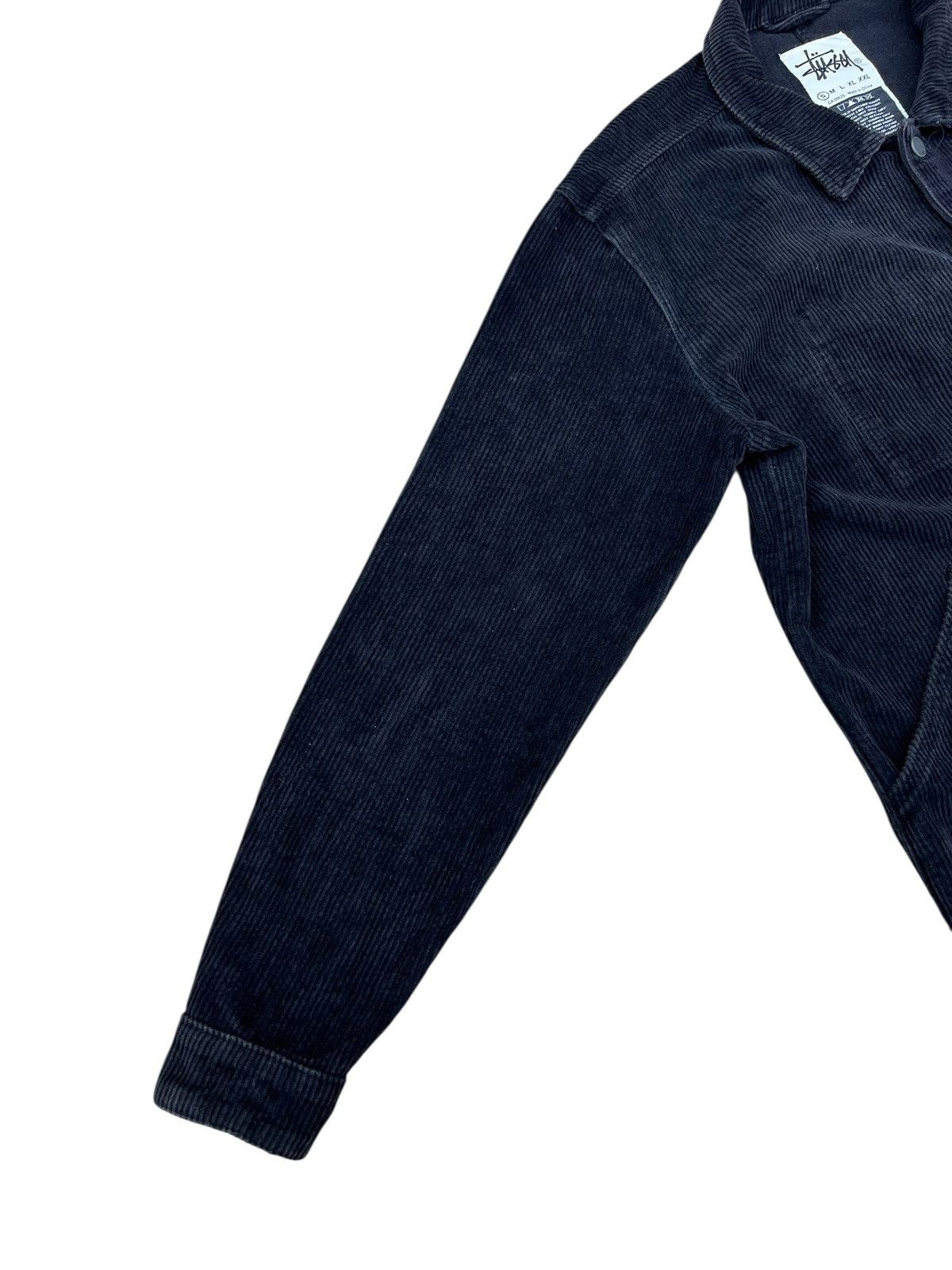 Stussy Vintage Y2K Stussy Fade Black 4 Pocket Corduroy Jacket Size US M / EU 48-50 / 2 - 9 Thumbnail