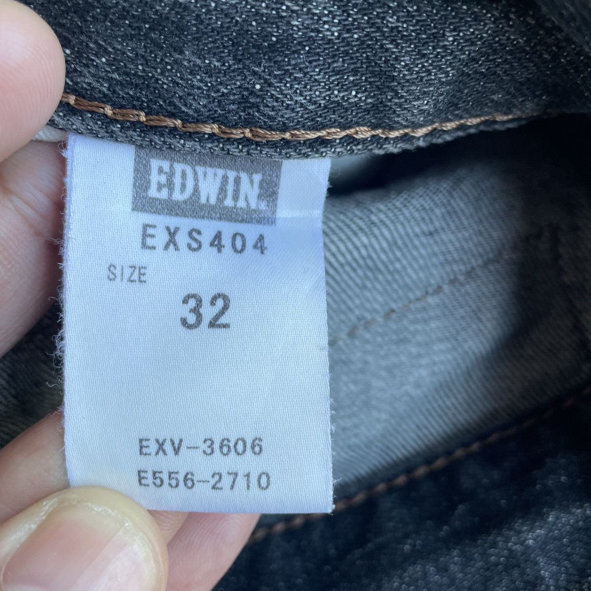 Edwin 🔥Vintage Edwin EXS404 Stoned Washed Distress Denim Jeans Size US 33 - 16 Thumbnail