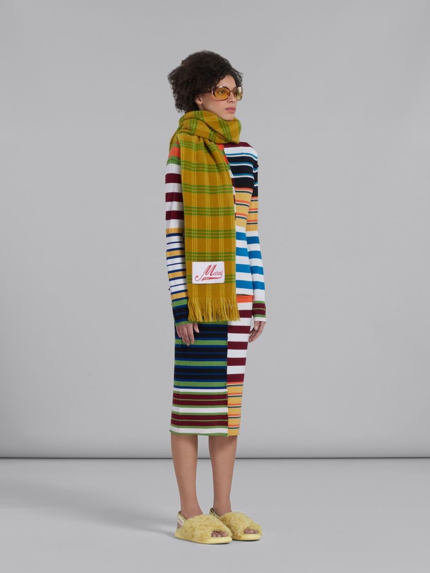Marni o1w1db10824 Knit Dress in Multicolor Size XL / US 12-14 / IT 48-50 - 3 Thumbnail