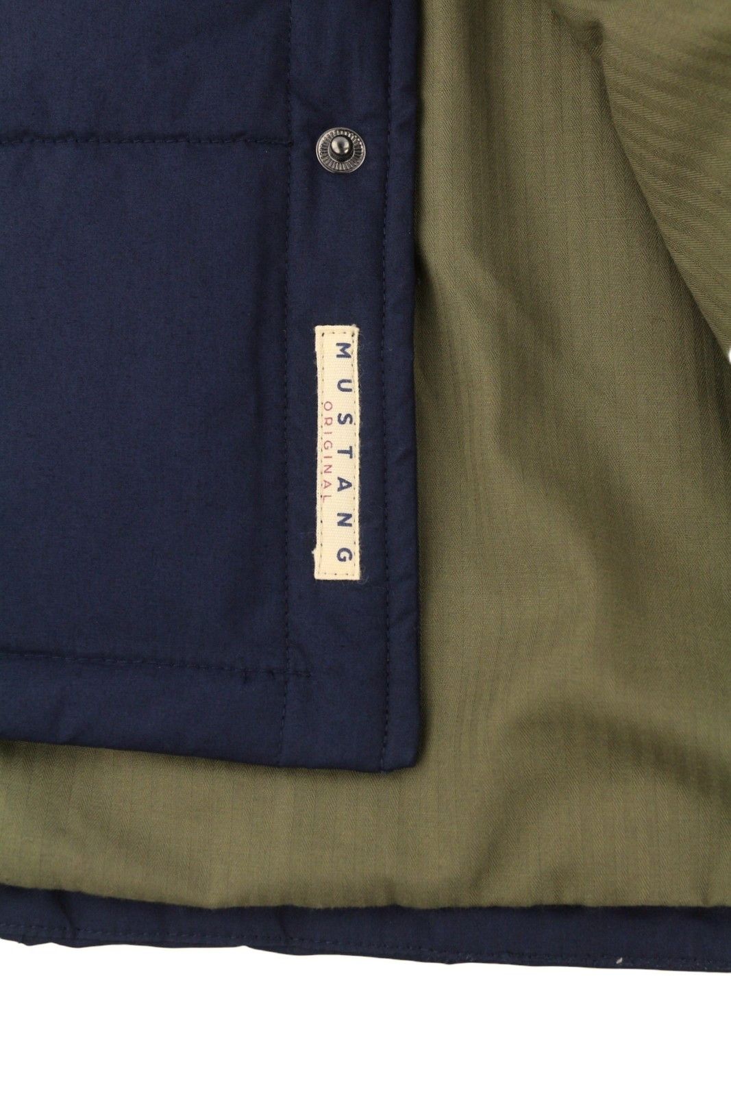 Mustang DANIEL QUILTED SJ 2XL Dark Blue Snap Neck 88013 Size US XXL / EU 58 / 5 - 8 Thumbnail