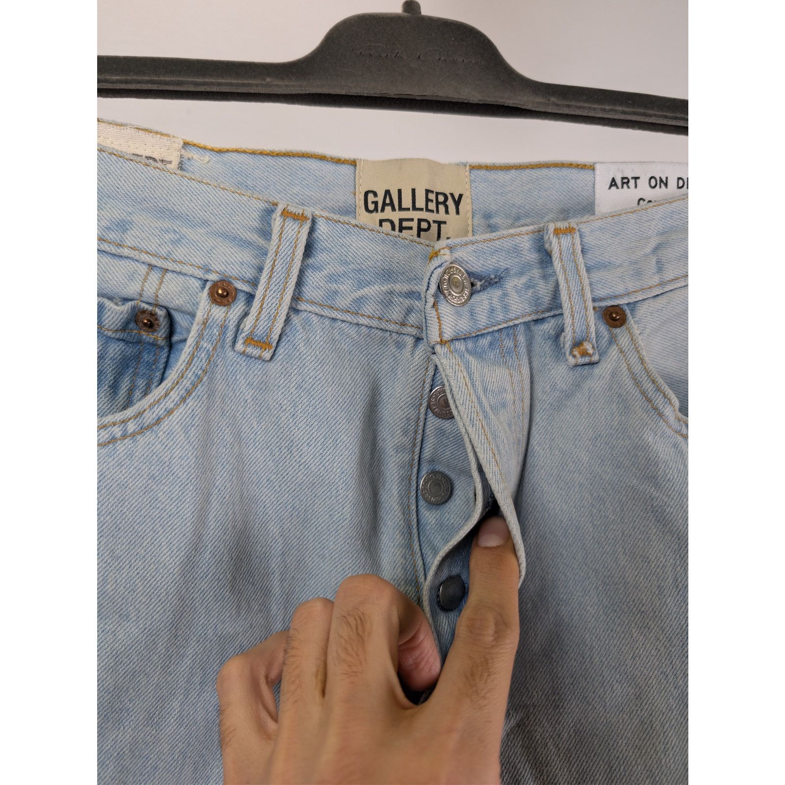 Gallery Dept. o1rshd1 Indigo Denim Jeans in Light Blue Size US 28 / EU 44 - 9 Thumbnail