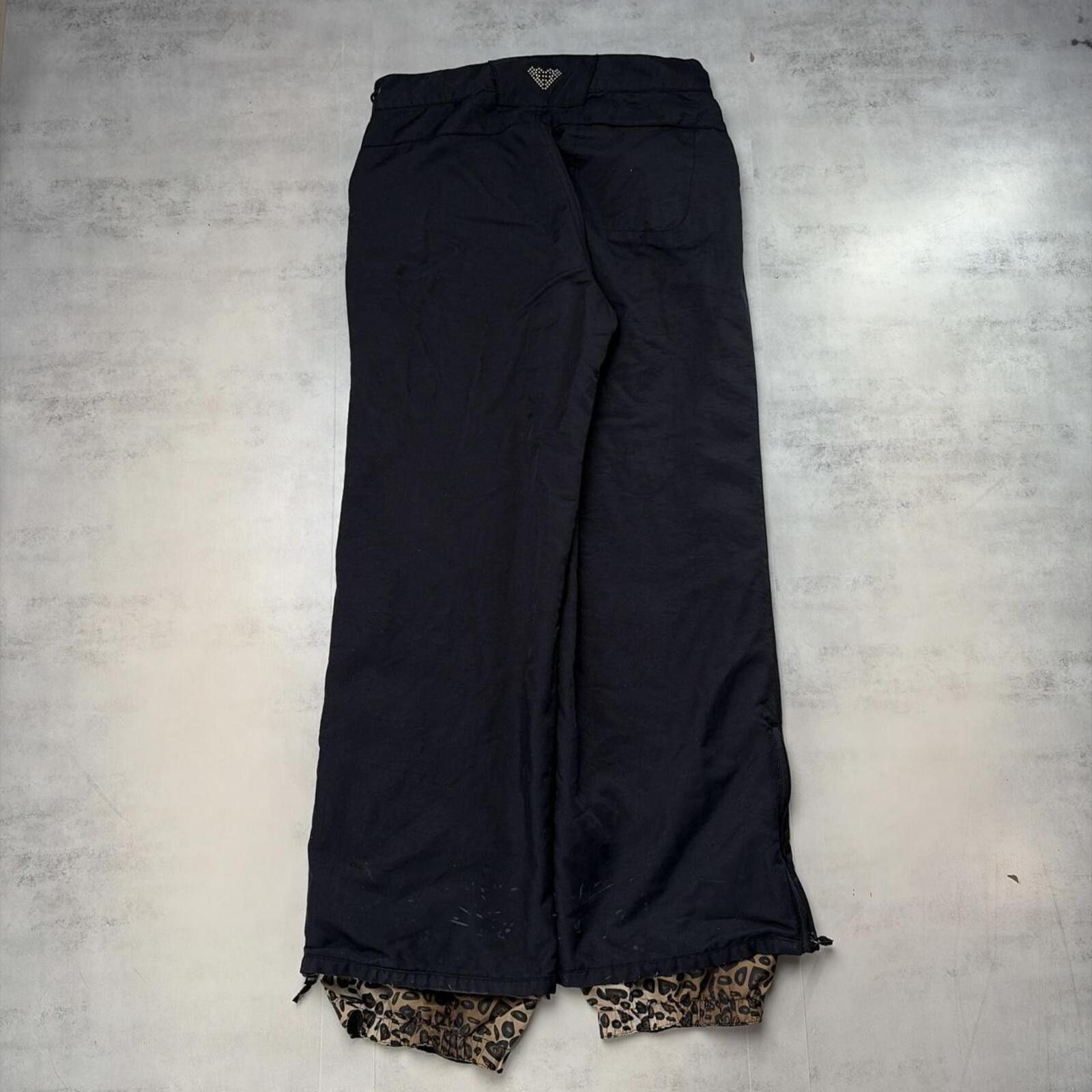 Royal Robbins Y2K Roxy Quiksilver Cheetah Print Lined Baggy Ski Pants Size 28" / US 6 / IT 42 - 2 Thumbnail