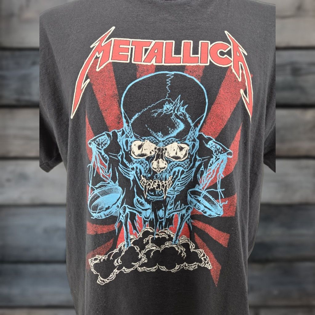 Vintage Metallica Shirt Mens XL Black Short Sleeve Crew Neck Logo Skull Music Band T-Shirt Men Size US XL / EU 56 / 4 - 1 Thumbnail