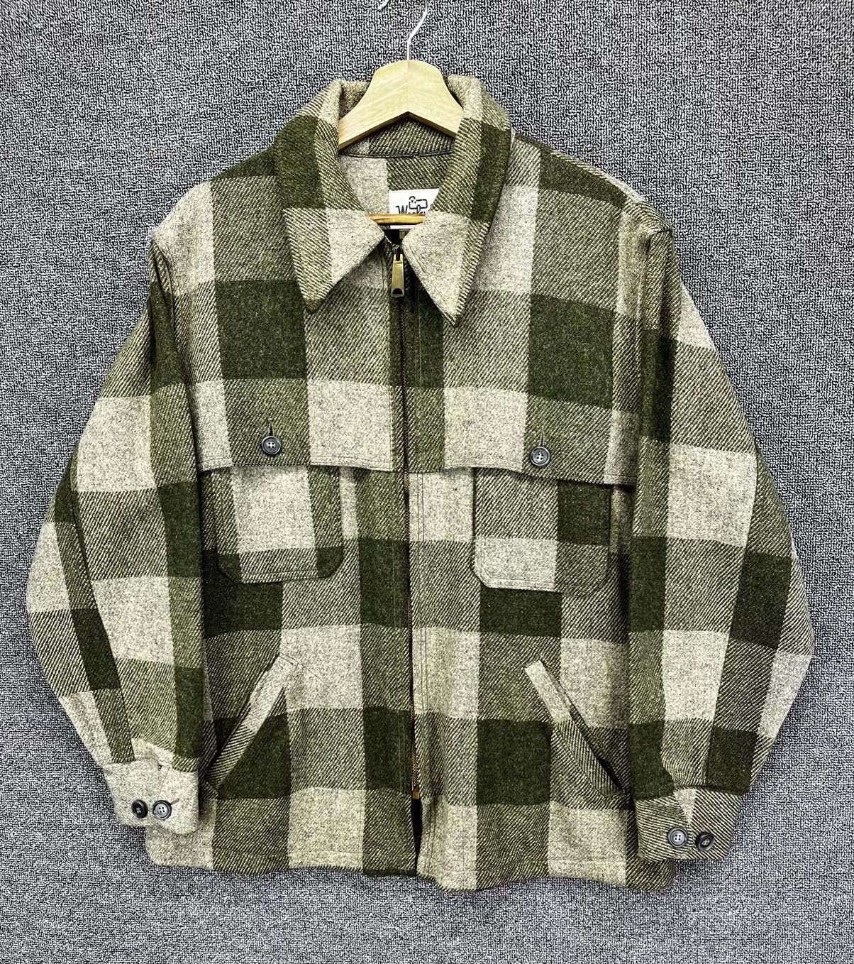 Woolrich Woolen Mills Vintage 80s Woolrich Shadow Plaid Jacket Size US M / EU 48-50 / 2 - 1 Thumbnail