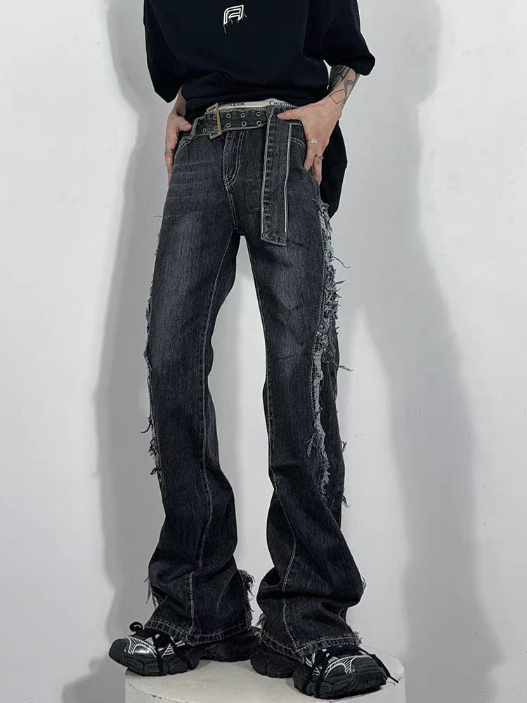 Japanese Brand × Jean Washed hip-hop street punk baggy jeans Size US 34 / EU 50 - 2 Thumbnail