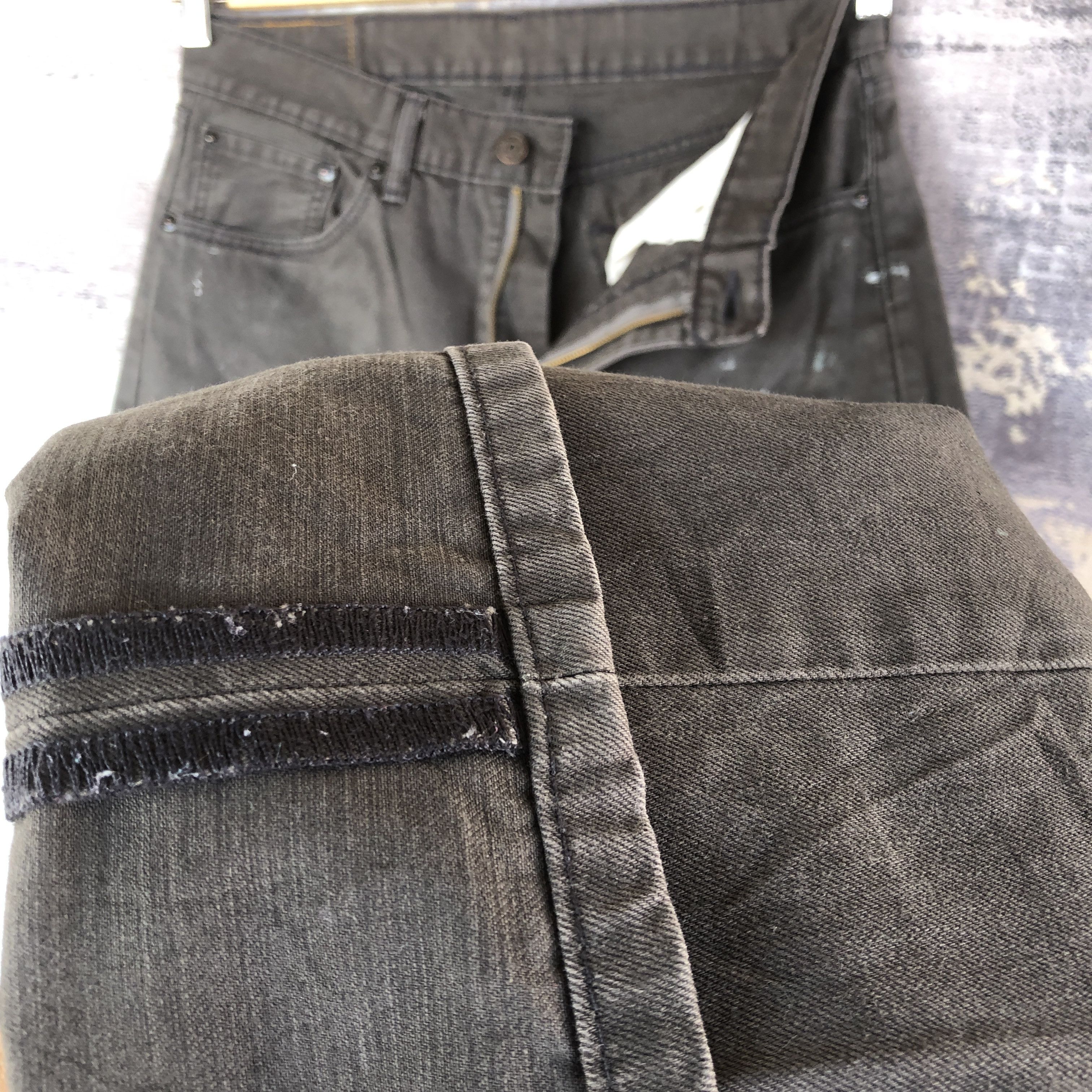Jean Vintage Levis 505 Paint Splatter Jeans Levi's Black Denim Size US 32 / EU 48 - 8 Thumbnail