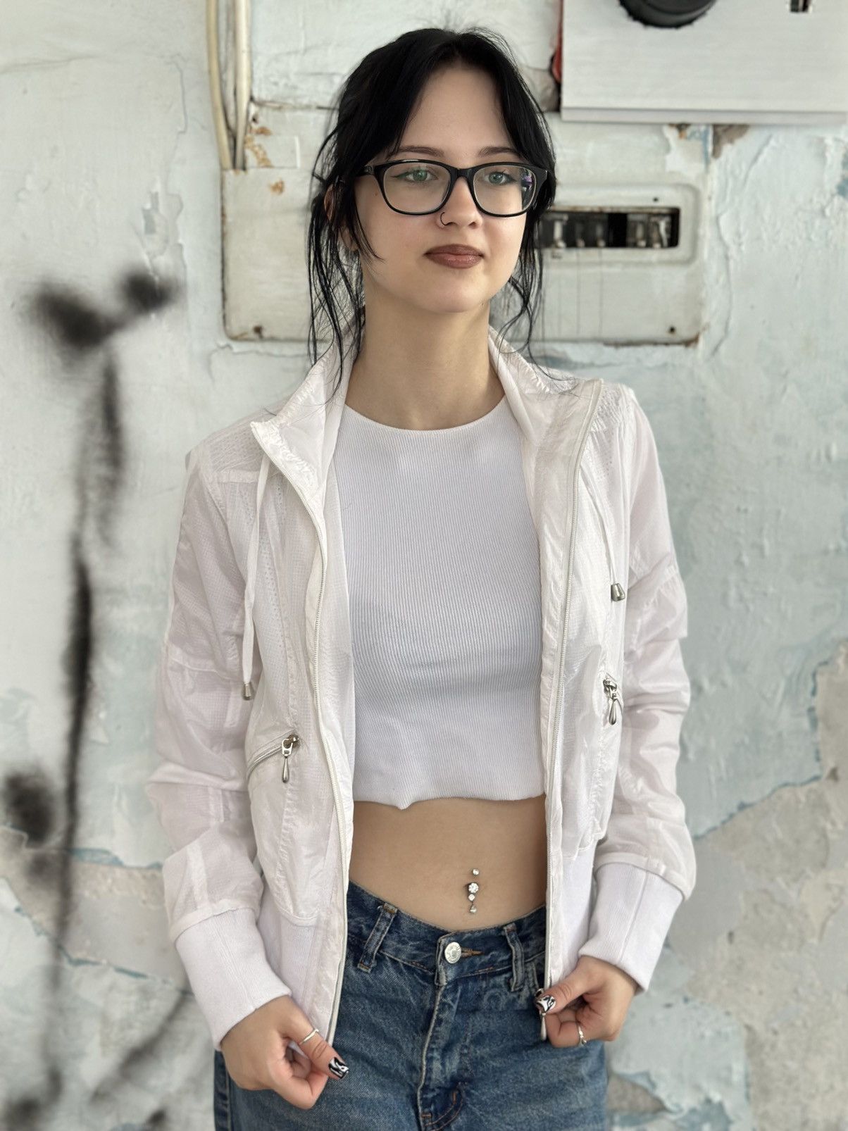 If Six Was Nine VTG Women’s River Island Windbreaker Jacket Size 38 Grunge Size M / US 6-8 / IT 42-44 - 3 Thumbnail