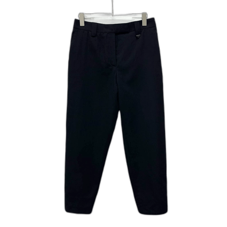 Prada Prada Black Triangle Logo Casual Pants-2506 Size US 40 / EU 56 - 1 Thumbnail