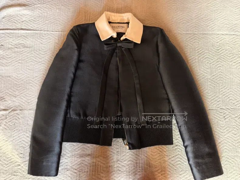 Valentino Valentino A cropped velvet cotton top Size S / US 4 / IT 40 - 1 Thumbnail