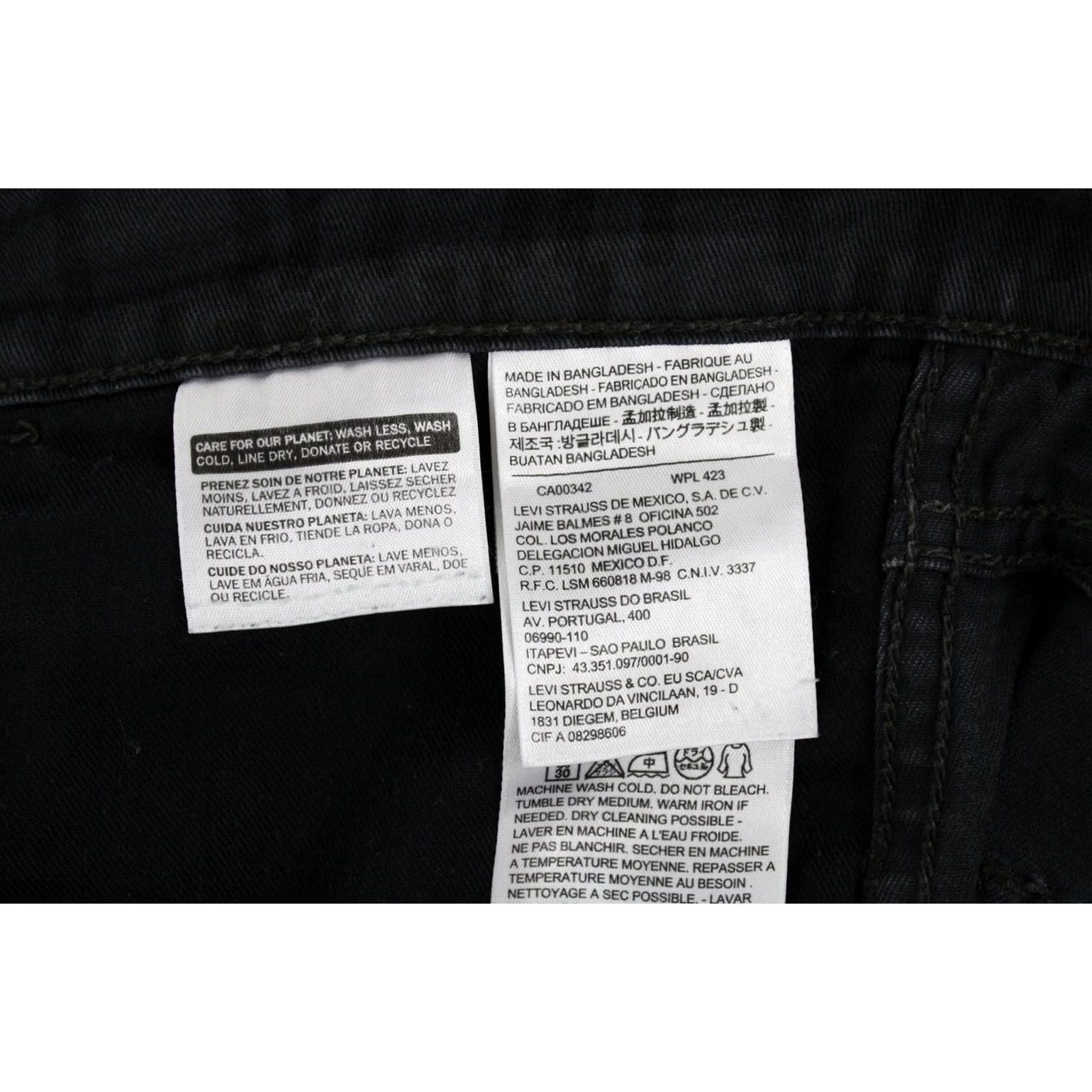 Levi's Levi's 510 Jeans Men's Slim Fit Patterned Denim Pants W34/L34 Black Zip Size US 34 / EU 50 - 6 Thumbnail