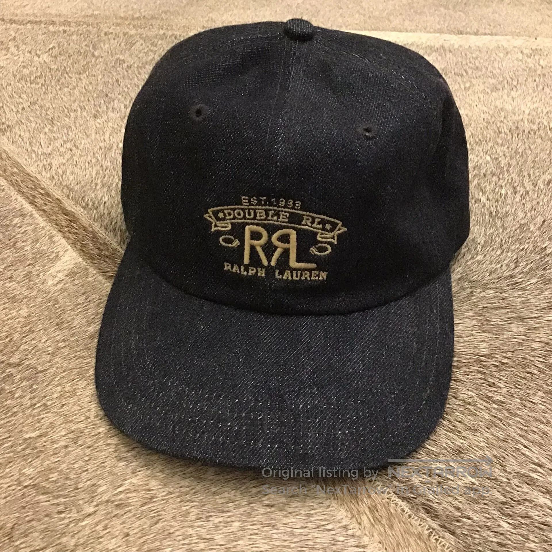 RRL Ralph Lauren RRL Denim Cap with Adjustable Strap. Size ONE SIZE - 2 Thumbnail