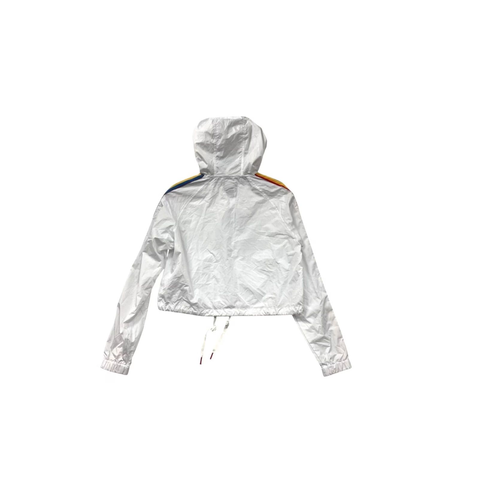 Rainbow A.Lab White Hooded Jacket Rainbow Stripe Sleeves Women’s S Jacket Womens S White Rainbow Stripe Sleeves Size S / US 4 / IT 40 - 2 Thumbnail
