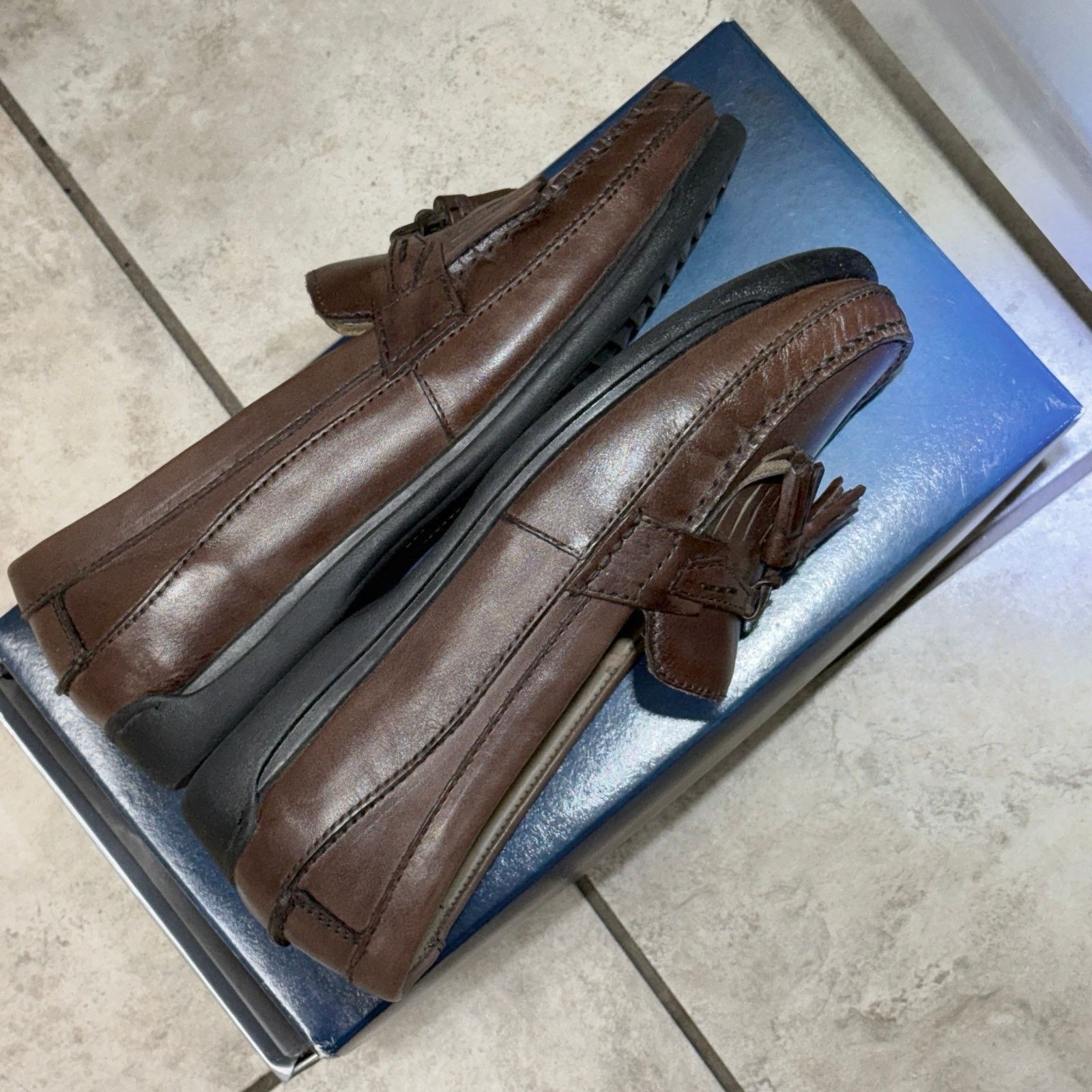 Dockers Dockers Sinclair Antique Brown men’s 8.5 Wide tassel loafers Size US 8.5 / EU 41-42 - 5 Thumbnail