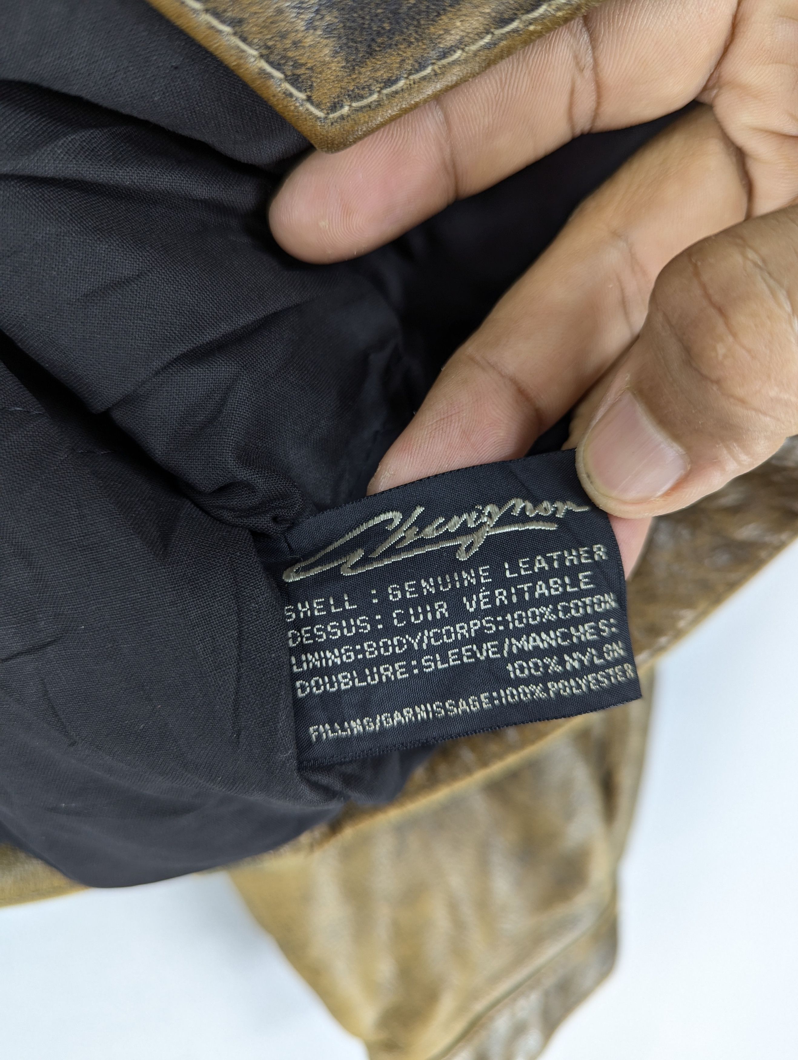 Chevignon Vintage 80s W.R.D Chevignon Patina Distressed Leather Jacket Size US L / EU 52-54 / 3 - 14 Thumbnail