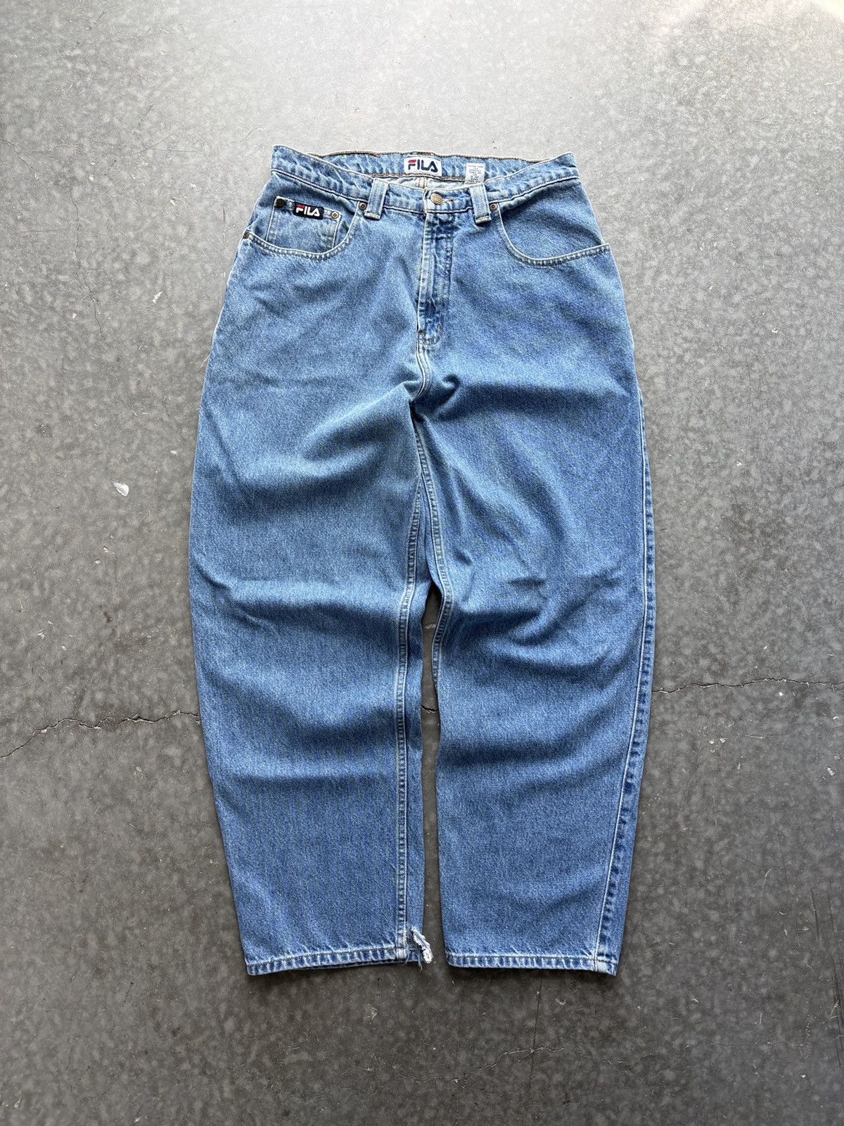 Vintage Vintage 90s Fila Baggy Denim Jeans Size US 34 / EU 50 - 4 Thumbnail