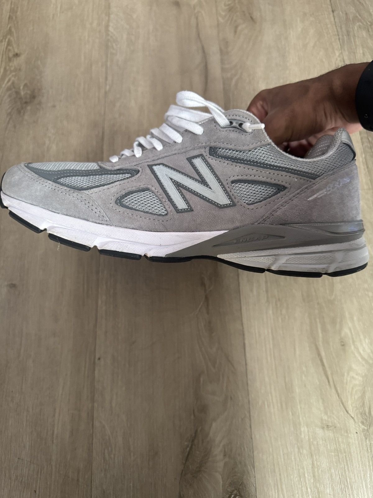 New Balance Gray New Balance 990v4 Size US 12 / EU 45 - 4 Thumbnail