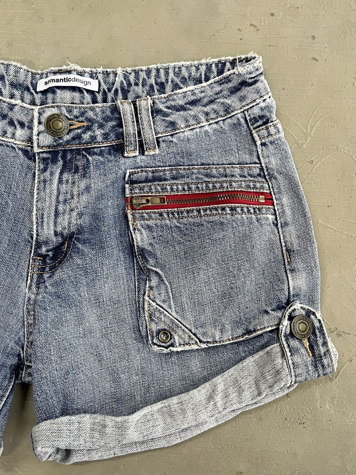 semanticdesign Vintage Semantic Design Tactical Pocket Short Pant Denim Size US 29 - 5 Thumbnail