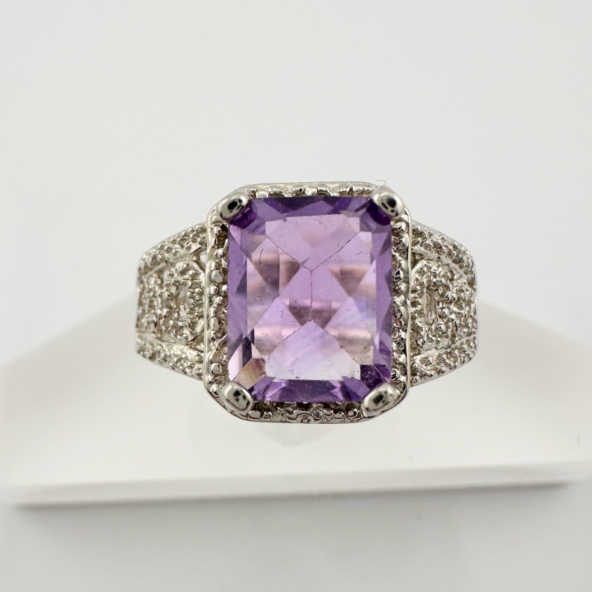 Other Beautiful Emerald Cut 2.25 Carat Amethyst Ring - Sz 8 Size ONE SIZE - 11 Thumbnail
