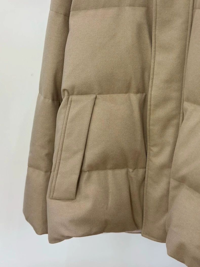 Loro Piana LORO PIANA Zippered cashmere down jacket Size L / US 10 / IT 46 - 4 Thumbnail