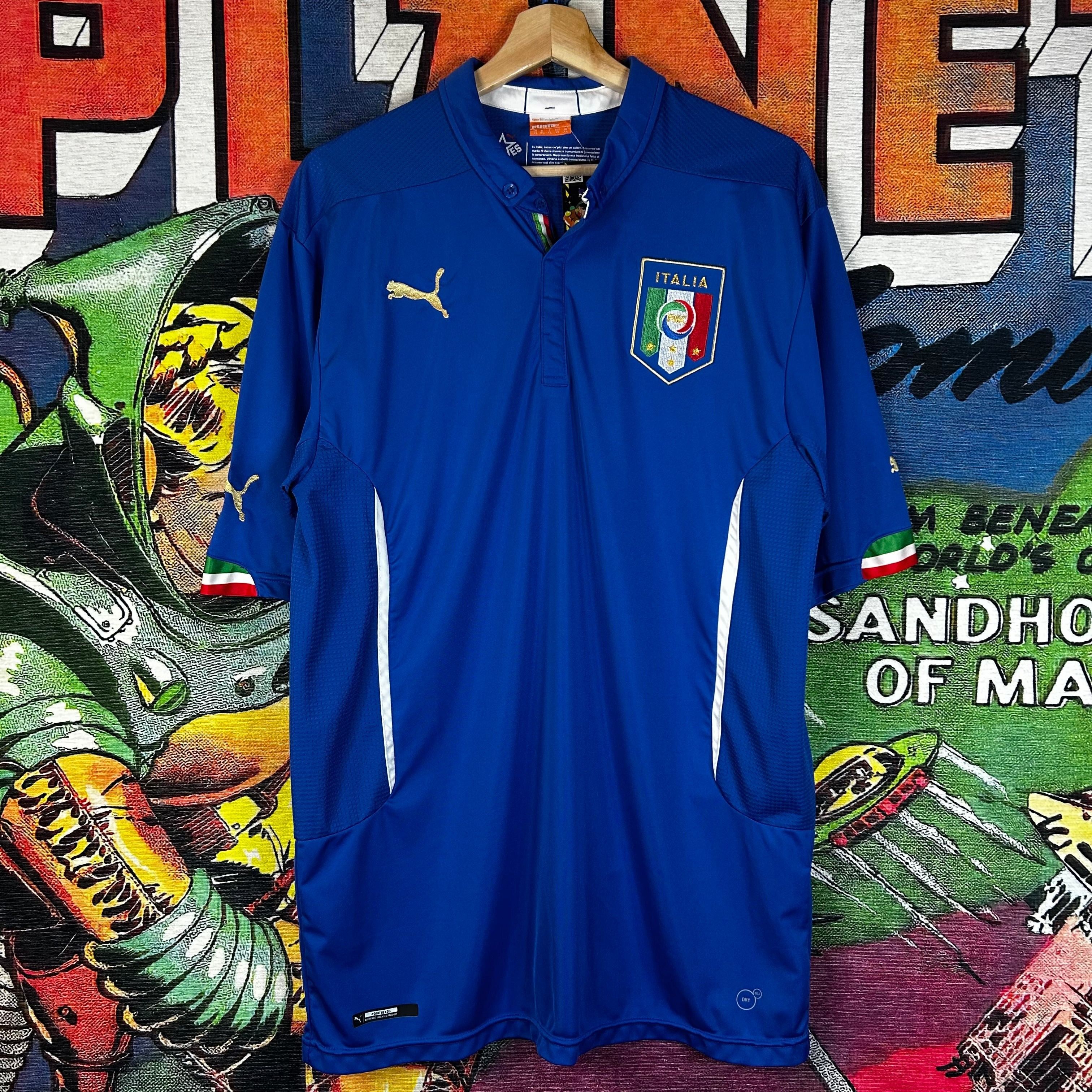 Puma Puma Italy Team 2014 Home Shirt Soccer Jersey Size US XL / EU 56 / 4 - 1 Thumbnail