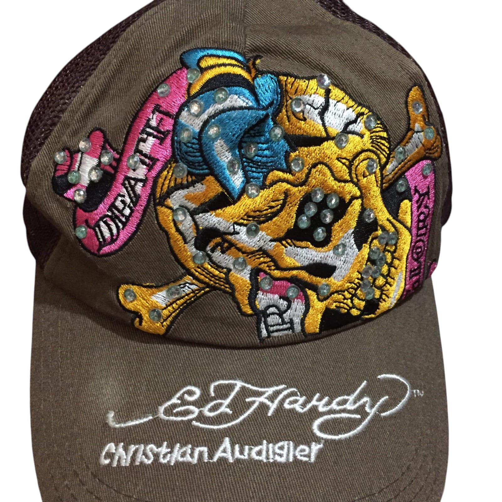 Ed Hardy Ed Hardy Death Glory Trucker Hat Size ONE SIZE - 3 Thumbnail