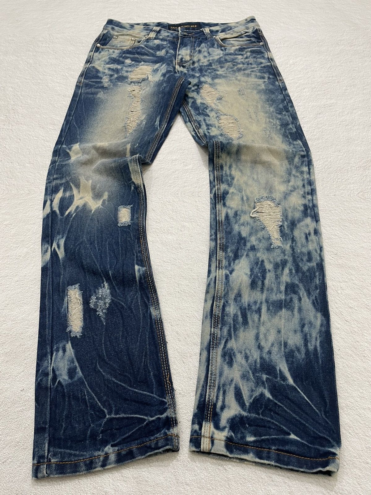 Hysteric Glamour 2000s Acid Washed Jeans Distressed Denim Y2K Size US 32 / EU 48 - 1 Thumbnail